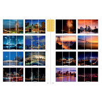 Фасад на шкаф купе "Ночной город" 003