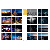 Фасад на шкаф купе "Ночной город" 005