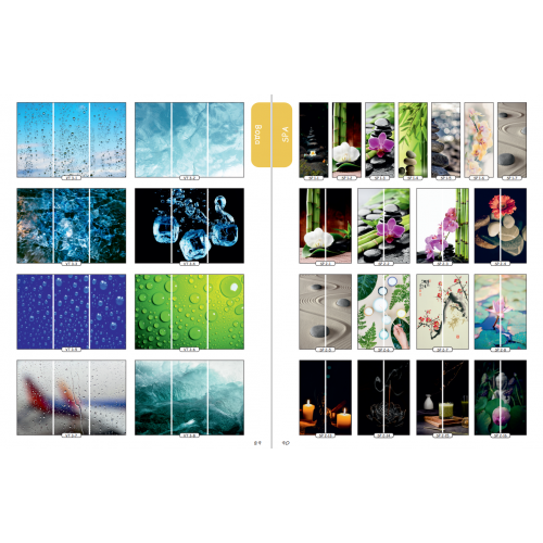 Фасад на шкаф купе "Вода" 002