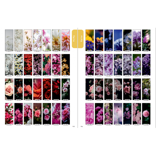 Фасад на шкаф купе "Цветы" 001