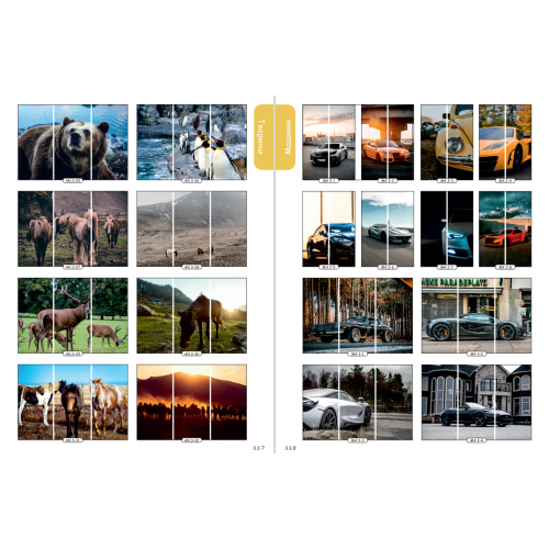 Фасад на шкаф купе "Животные" 003