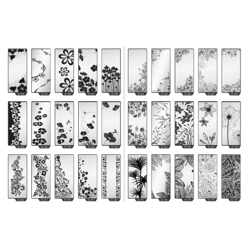 Фасад на шкаф купе "Цветы" 009