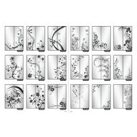 Фасад на шкаф купе "Цветы" 010