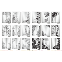 Фасад на шкаф купе "Цветы" 011