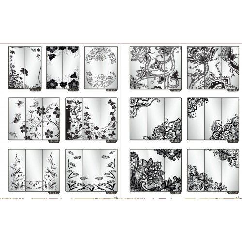 Фасад на шкаф купе "Цветы" 012