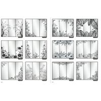 Фасад на шкаф купе "Цветы" 013