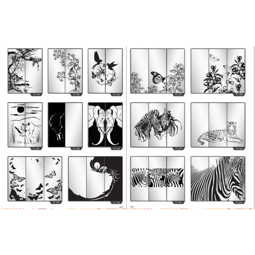 Фасад на шкаф купе "Животные" 006