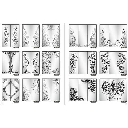 Фасад на шкаф купе "Узор" 002