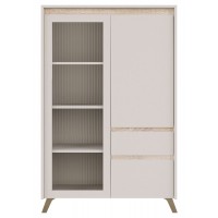 Витрина Лаундж REG1W1D1S1K Кашемир/дуб сонома Гербор (Gerbor) Украина