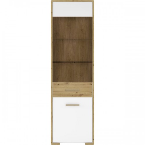 Витрина Бука REG1W1D_L/P Нимфеа альба / дуб артизан Гербор (Gerbor) Украина