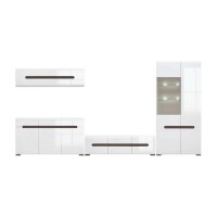 Набор мебели в гостиную Ацтека N77857 Белый / белый глянец ВМК (БРВ) Украина