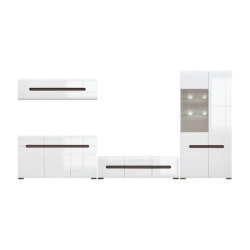 Набор мебели в гостиную Ацтека N77857 Белый / белый глянец ВМК (БРВ) Украина