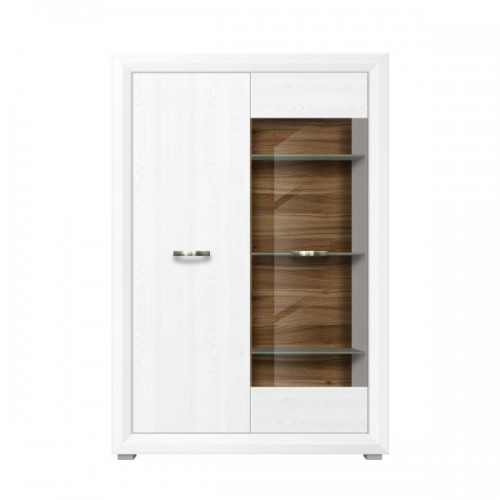 Витрина с подсветкой Маркус REG1W1D Джанни / дуб каменный ВМК (БРВ) Украина