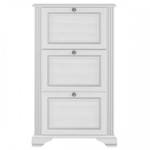 Тумба для обуви Вайт 3D Ясень снежный / сосна серебряная Гербор (Gerbor) Украина