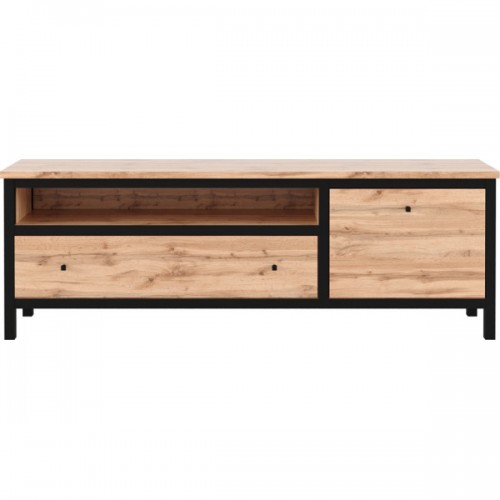 Тумба RTV Чос RTV1S1D N Дуб Тахо / черный Гербор (Gerbor) Украина