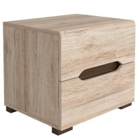 Тумба прикроватная Эльпасо KOM2S Дуб санремо светлый Гербор (Gerbor) Украина