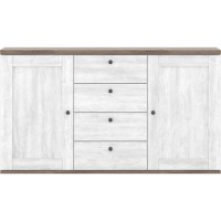 Комод Тина KOM2D4S Сосна канйон / дуб сонома трюфель Гербор (Gerbor) Украина