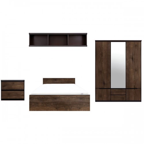 Набор мебели в спальню Джули N77881 Венге магия / дуб конкордия ВМК (БРВ)
