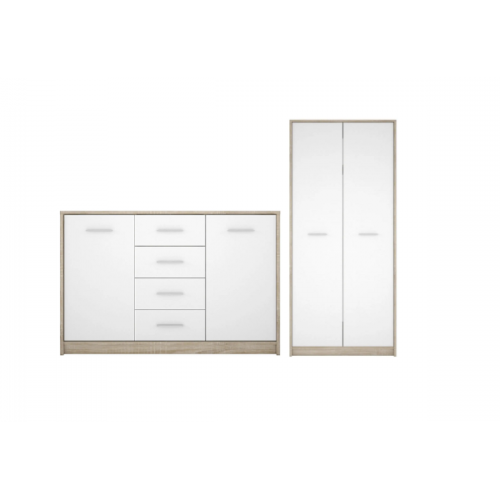 Набор мебели Непо Комод KOM2D4S Шкаф SZF2D Дуб сонома/нимфеа альба Гербор (Gerbor) Украина У-1