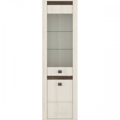 Витрина Селена REG1D1W Ясень снежный / дуб ансберг Гербор (Gerbor) Украина