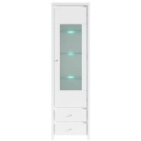 Витрина Кристина REG1W2S Белый / белый глянец ВМК (БРВ) Украина