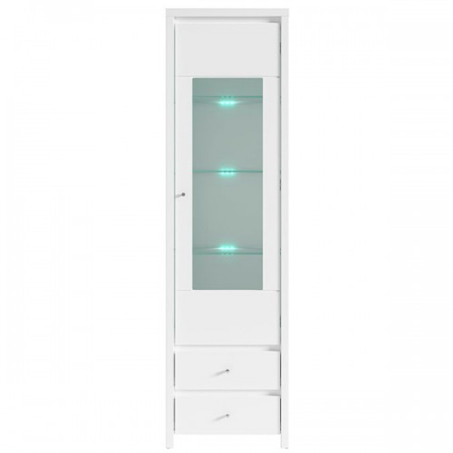 Витрина Кристина REG1W2S Белый / белый глянец ВМК (БРВ) Украина
