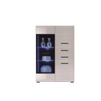 Витрина Вушер REG1W2D2S L/P Нимфеа альба / белый глянец Гербор (Gerbor) Украина