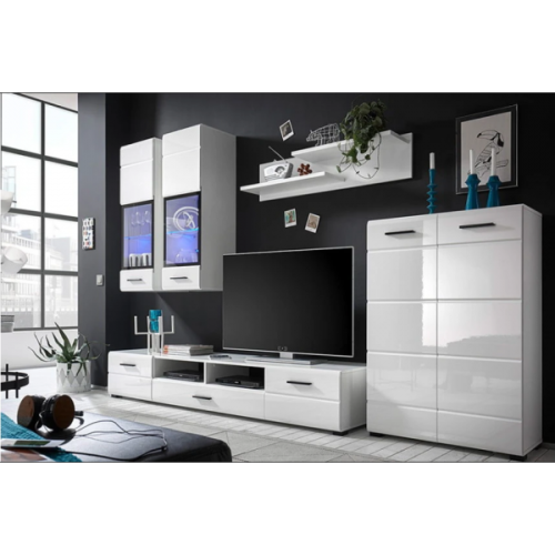 Набор мебели в гостиную Вушер Нимфея альба / белый глянец Гербор (Gerbor) Украина