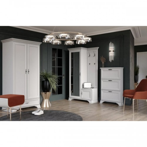 Набор мебели в прихожую Кентуки N77783 Белый альпийский ВМК (БРВ) Украина Набор мебели в прихожую Кентуки N77783 Белый альпийский ВМК (БРВ) Украина