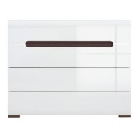 Комод Ацтека KOM4S/8/11 N Белый / белый глянец ВМК (БРВ) Украина Комод Ацтека KOM4S/8/11 N Белый / белый глянец ВМК (БРВ) Украина