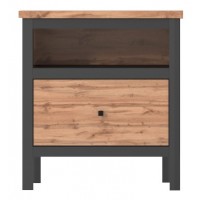 Тумба прикроватная Чес KOM1S Дуб Тахо / черный Гербор (Gerbor) Украина Тумба прикроватная Чес KOM1S Дуб Тахо / черный Гербор (Gerbor) Украина