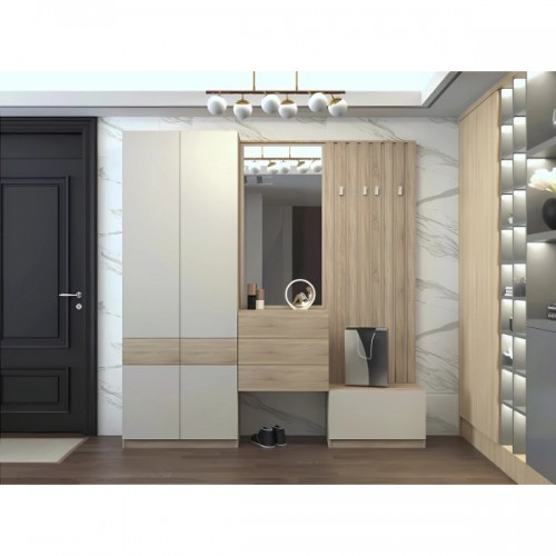 Набор мебели в прихожую Верто N100043 Дуб сонома/кашемир (Gerbor) Украина Набор мебели в прихожую Верто N100043 Дуб сонома/кашемир (Gerbor) Украина