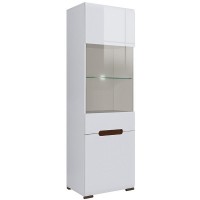 Витрина Ацтека REG1W1D/21/6 с подсветкой Белый / белый глянец ВМК (БРВ) Украина Витрина Ацтека REG1W1D/21/6 с подсветкой Белый / белый глянец ВМК (БРВ) Украина