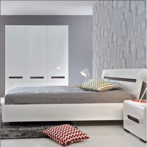 Набор мебели в спальню Ацтека Белый / белый глянец ВМК (БРВ) Украина