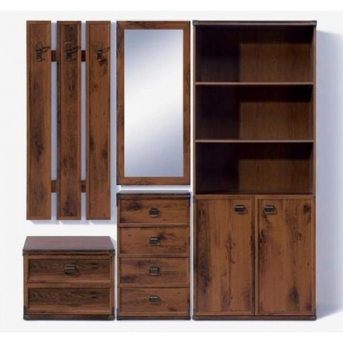 Набор мебели в прихожую Индиана N77871 Дуб шутер ВМК (БРВ) Украина Набор мебели в прихожую Индиана N77871 Дуб шутер ВМК (БРВ) Украина