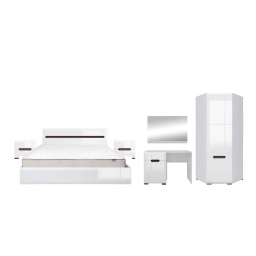 Набор мебели в спальню Ацтека N77852 Белый / белый глянец ВМК (БРВ) Украина
