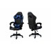 Стілець комп'ютерний Слім (чорний/синій)