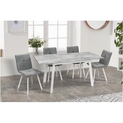 СТІЛ ОБІДНІЙ ЕТНА (БілиЙ/БАЗАЛЬТ)