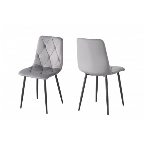 Стілець Меморі (Чорний/Велюр Сірий) Стілець Меморі (Чорний/Велюр Сірий)