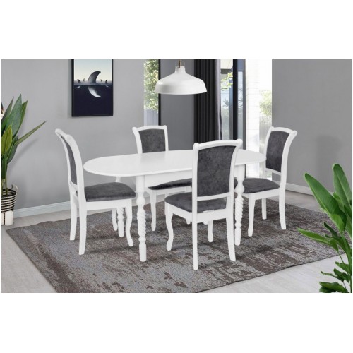 СТІЛ ОБІДНІЙ БРУНО (БІЛИЙ)