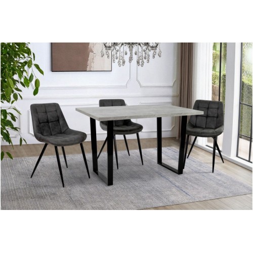 Стіл обідній Кентукі (чорний/індастріал) Стіл обідній Кентукі (чорний/індастріал)