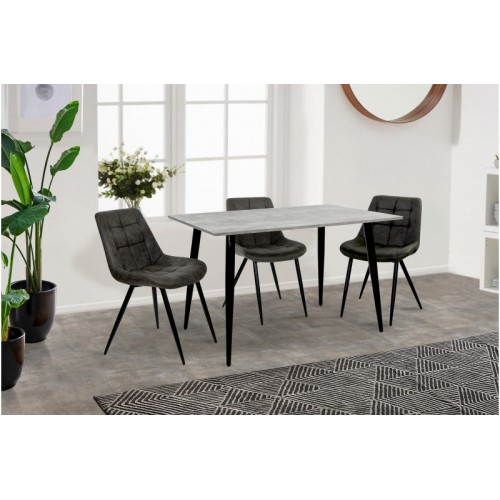 Стіл обідній Гейт (чорний/індастріал) Стіл обідній Гейт (чорний/індастріал)