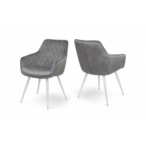 Крісло Наомі (велюр світло-сірий)