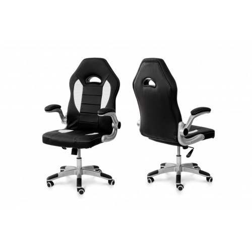 Стілець комп'ютерний Плей (Чорний/Білий) Стілець комп'ютерний Плей (Чорний/Білий)