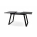 Стіл обідній Тандем (чорний/мармур чорний)