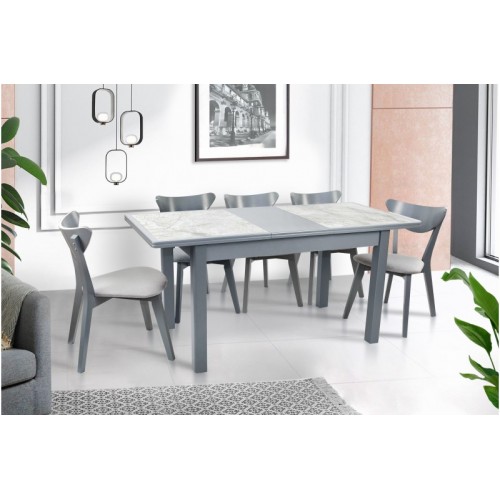 СТІЛ ОБІДНІЙ КЕРАМІК (Сірий)