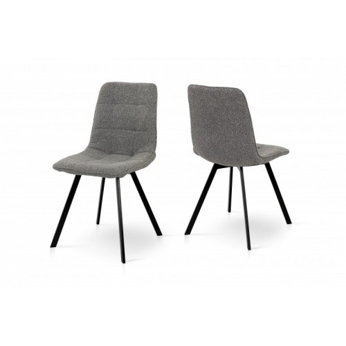 Стілець Фреш (чорний/букле сірий) Стілець Фреш (чорний/букле сірий)