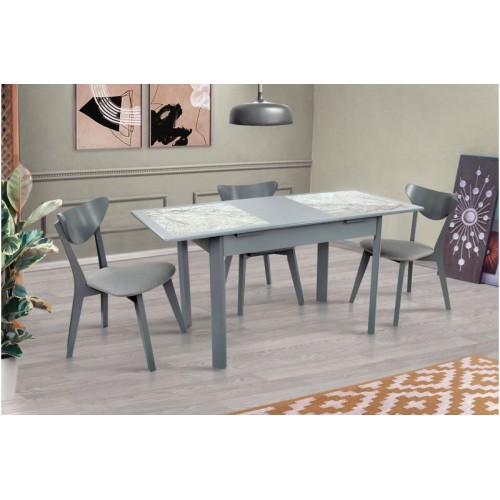 Стіл обідній Делі (Сірий) Стіл обідній Делі (Сірий)