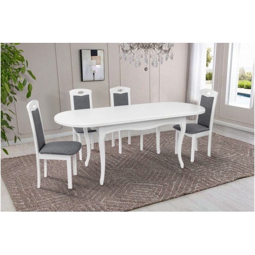 СТІЛ ОБІДНІЙ ОЛІВЕР (БІЛИЙ)