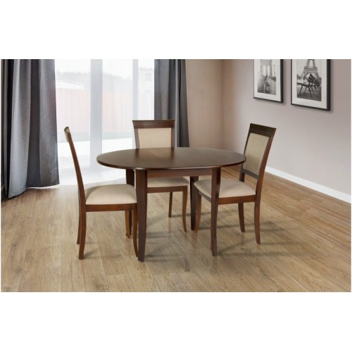 Стіл обідній Дукат (темний горіх)